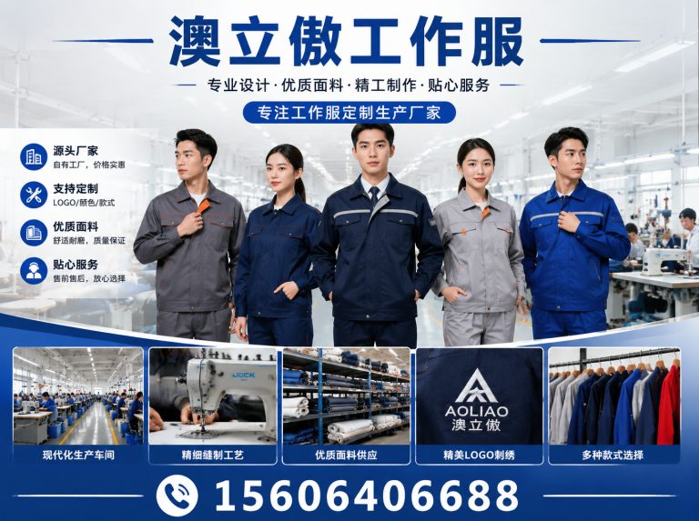 长清区职业装服装厂展示图
